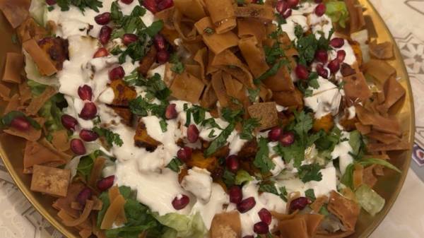 فتة البطاطا الحارة