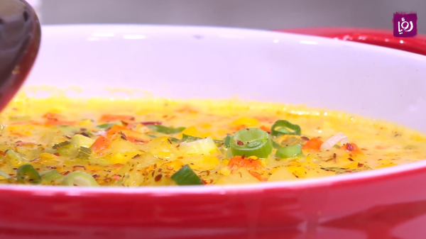 شوربة البطاطا والذرة