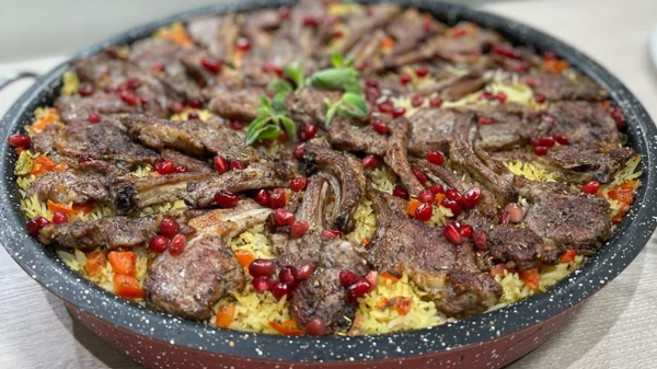 ريش مشوية مع الأرز