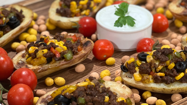 بطاطا بالحشوة المكسيكية