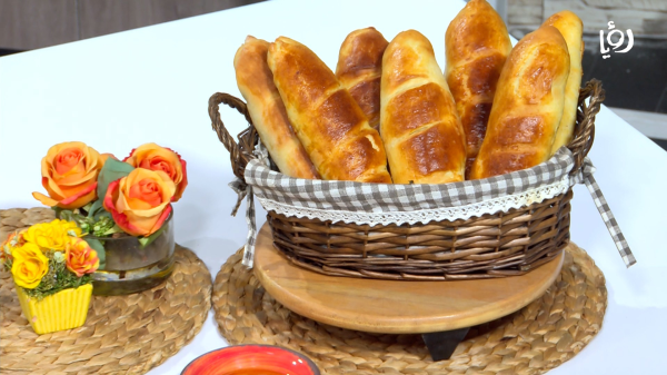 خبز المدارس بعجينة 10 دقائق